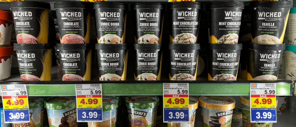 Wicked Kitchen Ice Cream Kroger Shelf Image