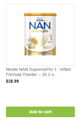 Nestle NAN Supreme Pro 1 Infant Formula From 0-6 Months 400 g