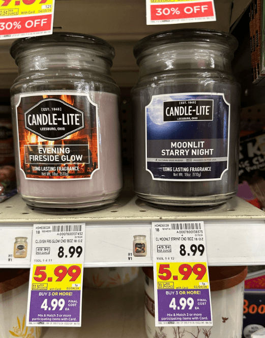 Candle-Lite Kroger Shelf Image