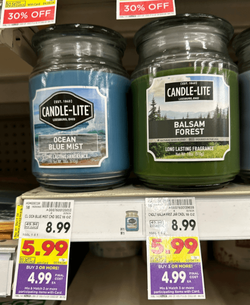 Candle-Lite Kroger Shelf Image