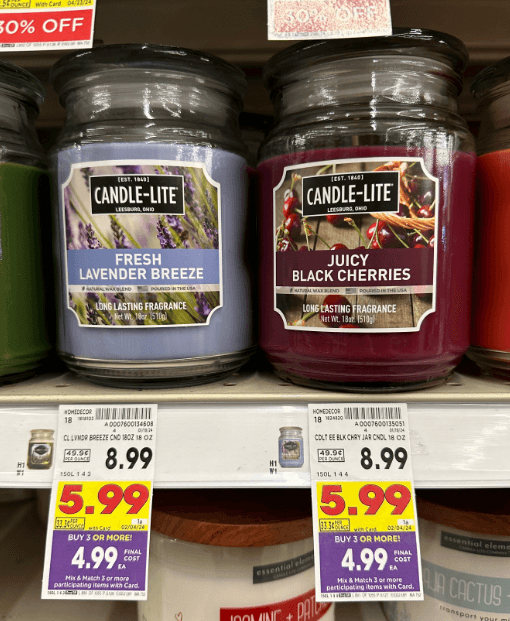 Candle-Lite Kroger Shelf Image