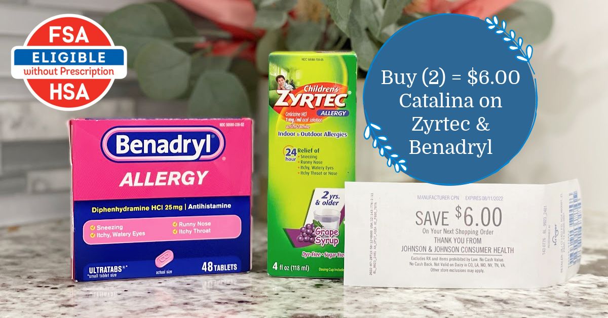 Zyrtec & Benadryl Catalina | Great Deals on Allergy Medication at
