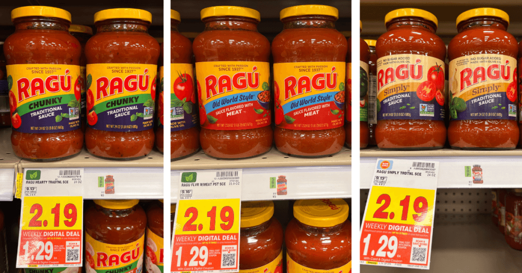 Ragu on Kroger Shelf