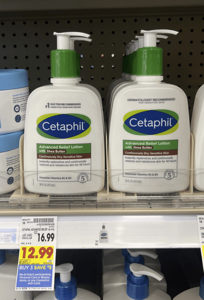 Cetaphil Kroger Shelf Image