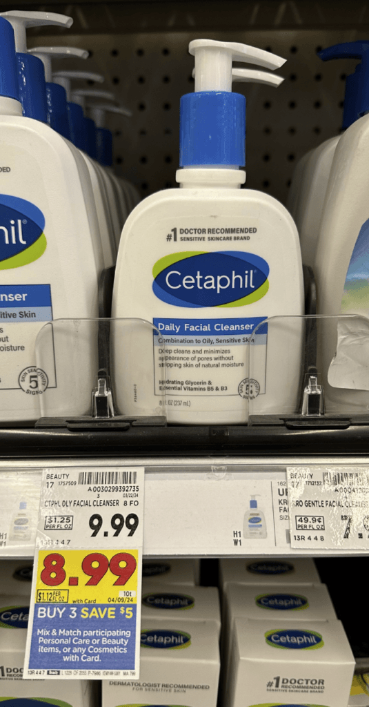 Cetaphil Kroger Shelf Image
