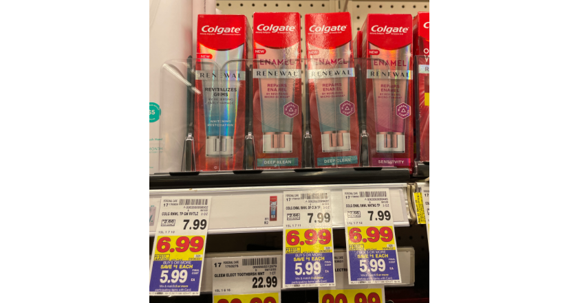 Colgate Renewal Toothpaste Kroger Shelf Image