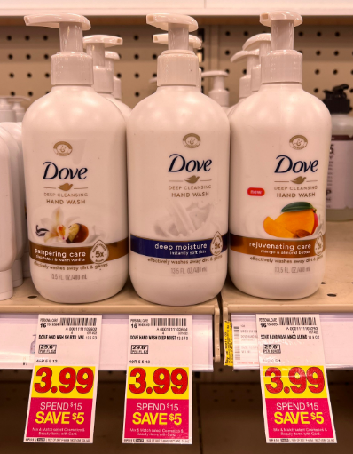 Dove Hand Wash Kroger Shelf Image