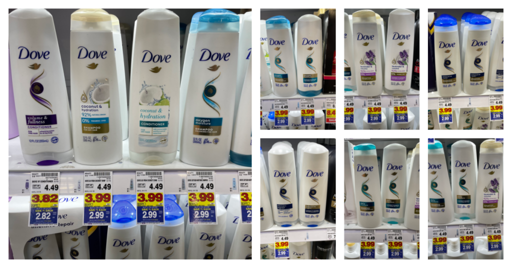 Dove Shampoo Conditioner Kroger Shelf Image