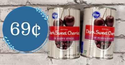 Kroger Pitted Dark Sweet Cherries in Heavy Syrup