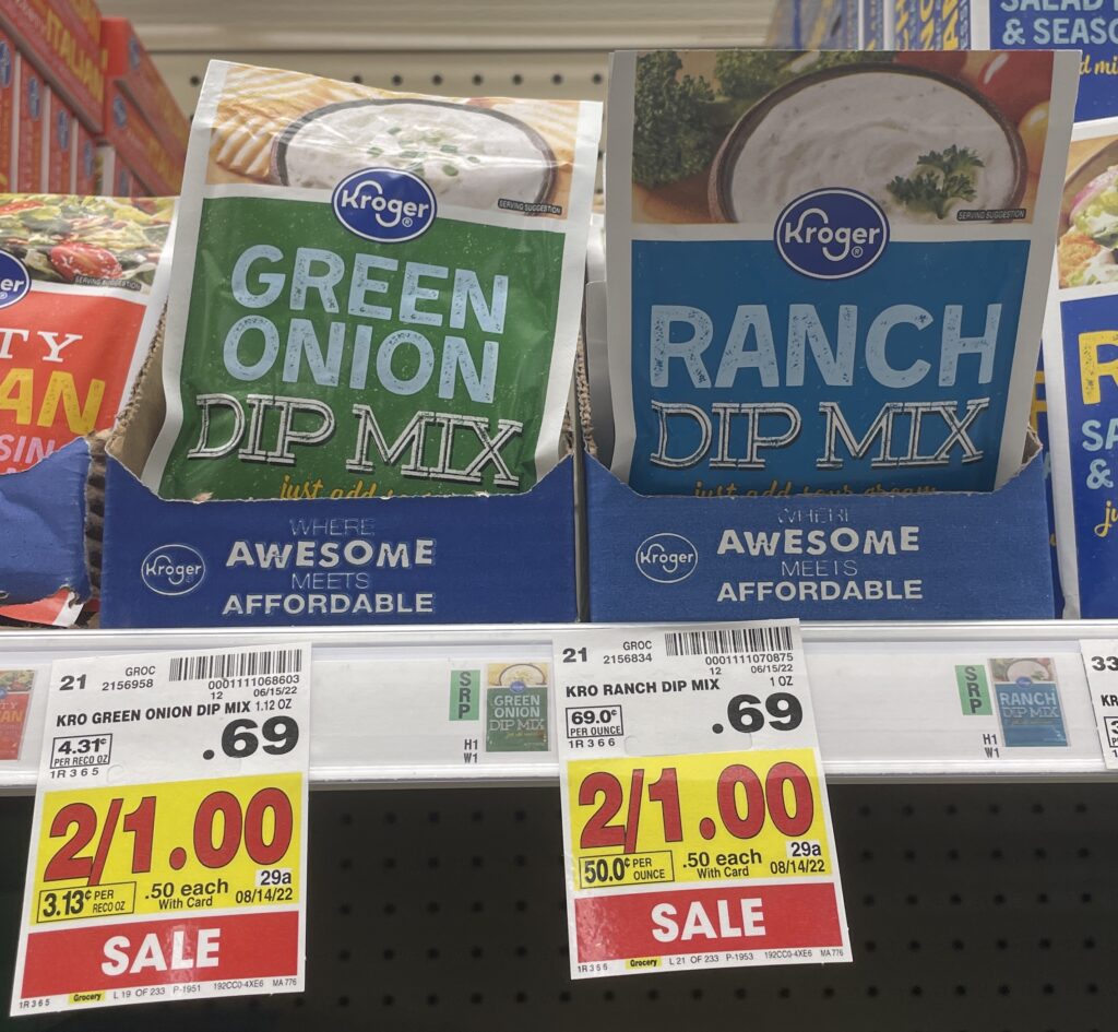 Kroger Green Onion and Ranch Mix on Kroger Shelf
