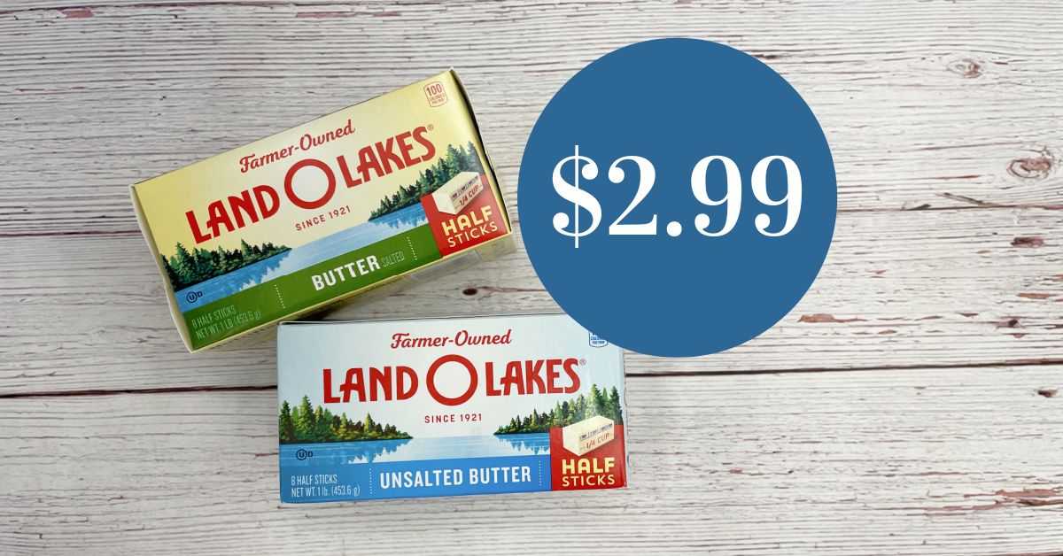 Land O Lakes® Salted Butter Sticks 2 Pack, 2 lbs - Kroger