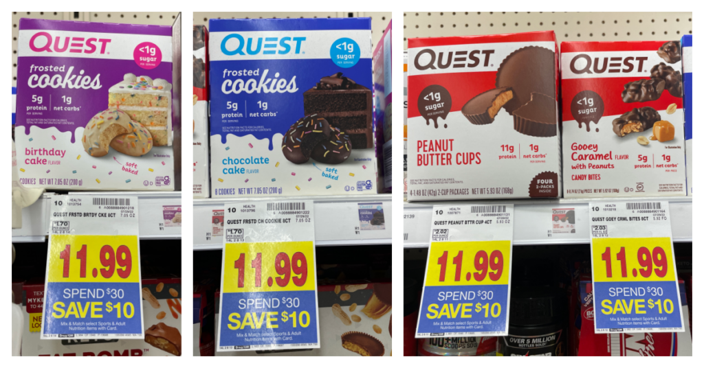 Quest Cookies and Candy Kroger Shelf Image
