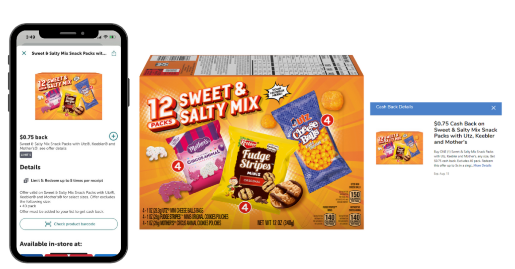 Sweet & Salty Mix Snack Packs with Utz, Keebler and Mother's kroger (1)
