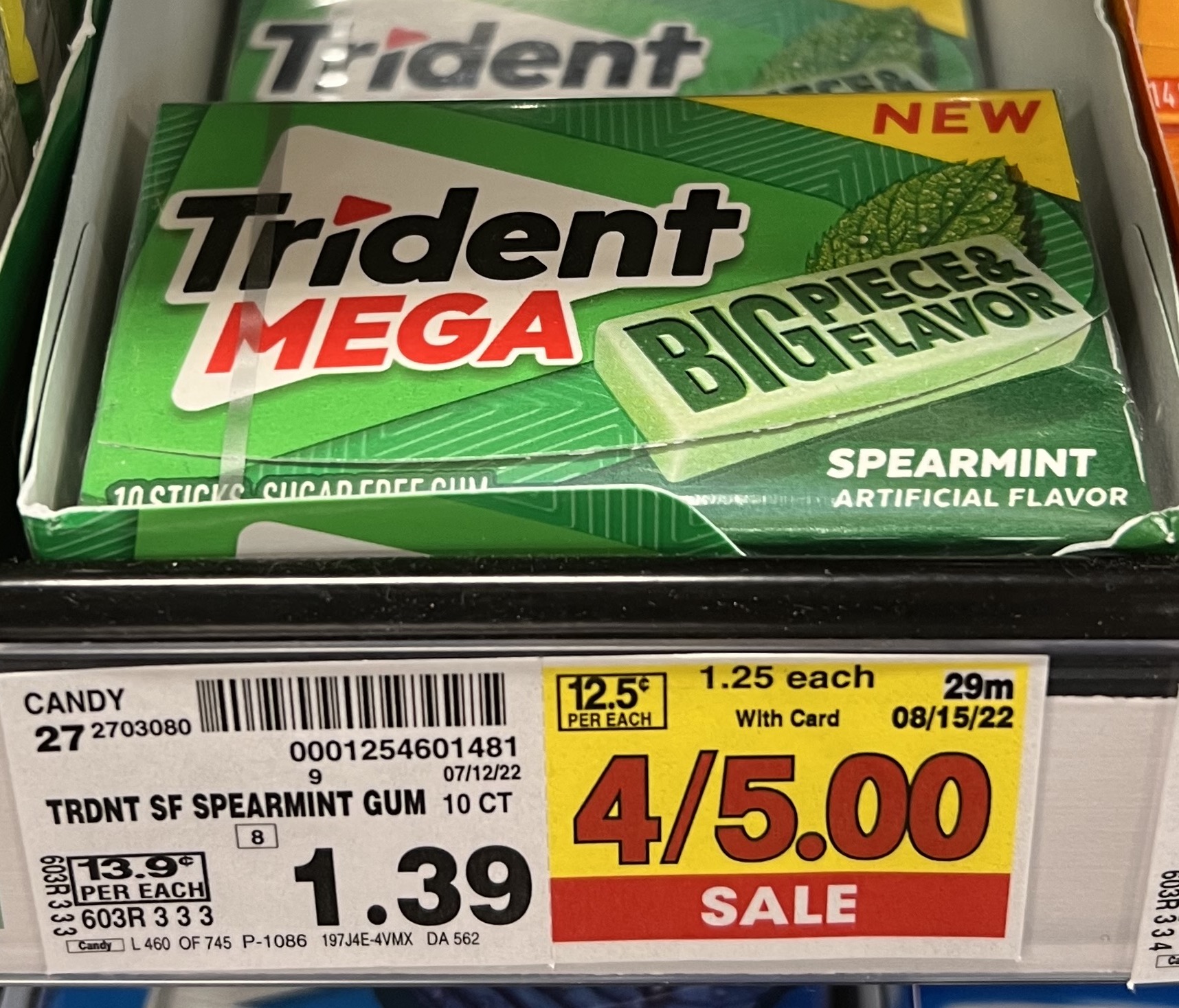 Trident Mega Gum on Kroger Shelf_1