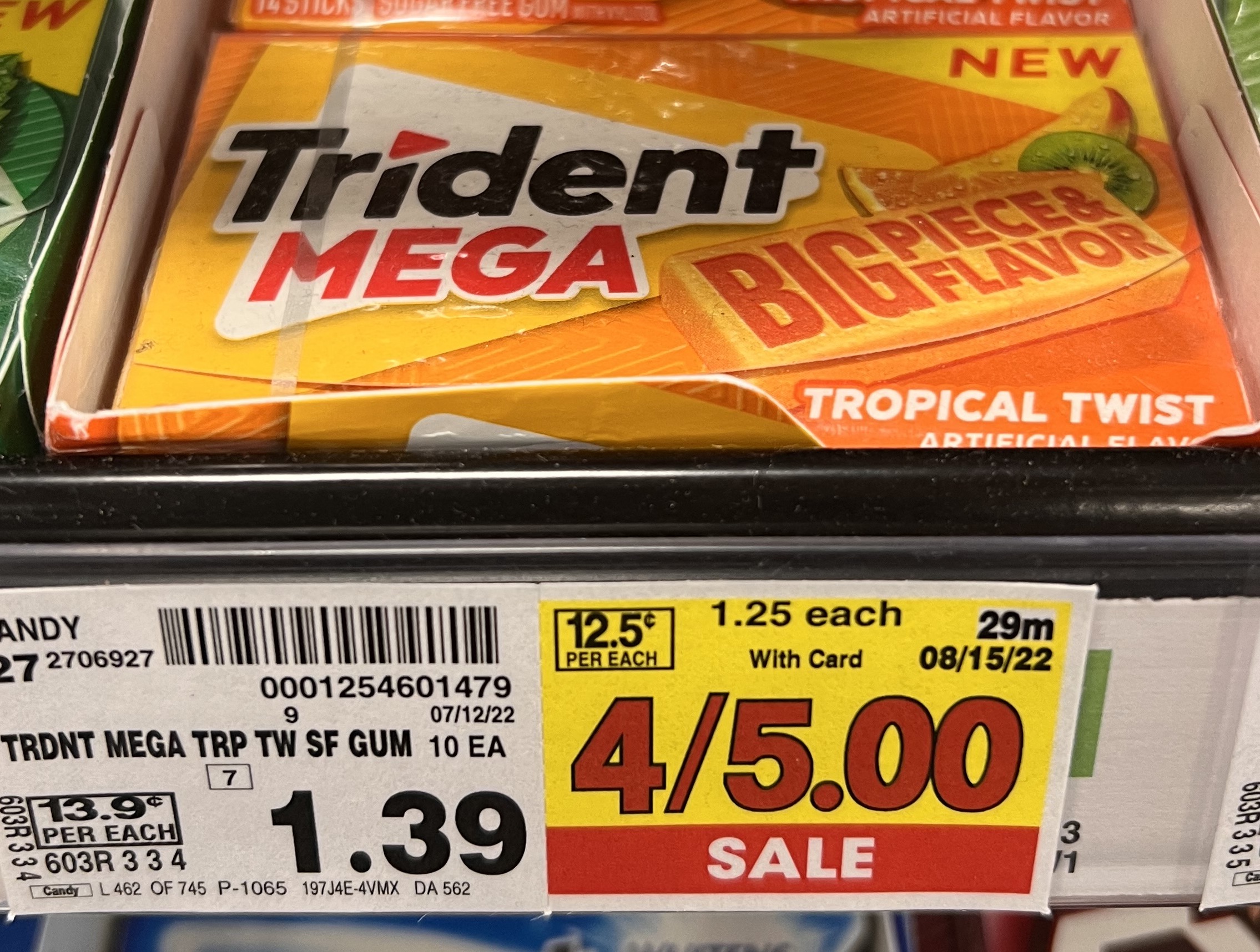 Trident Mega Gum on Kroger Shelf_2