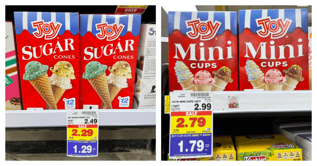 joy sugar cones and mini cups kroger shelf image