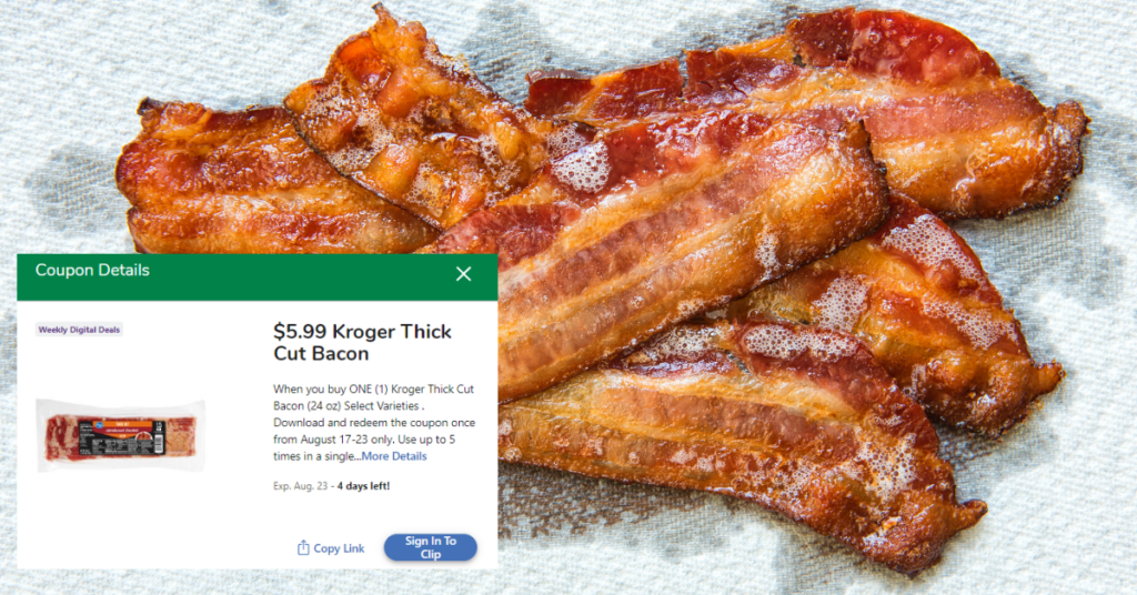 kroger thick cut bacon