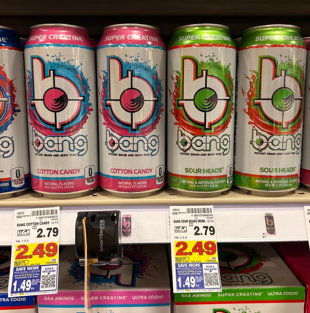 Bang Energy Drinks ONLY 1.49! Kroger Krazy