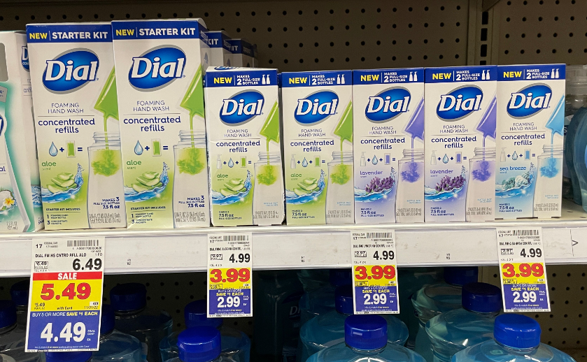 Dial Concentrated Refills and Starter Kits Kroger Shelf Images