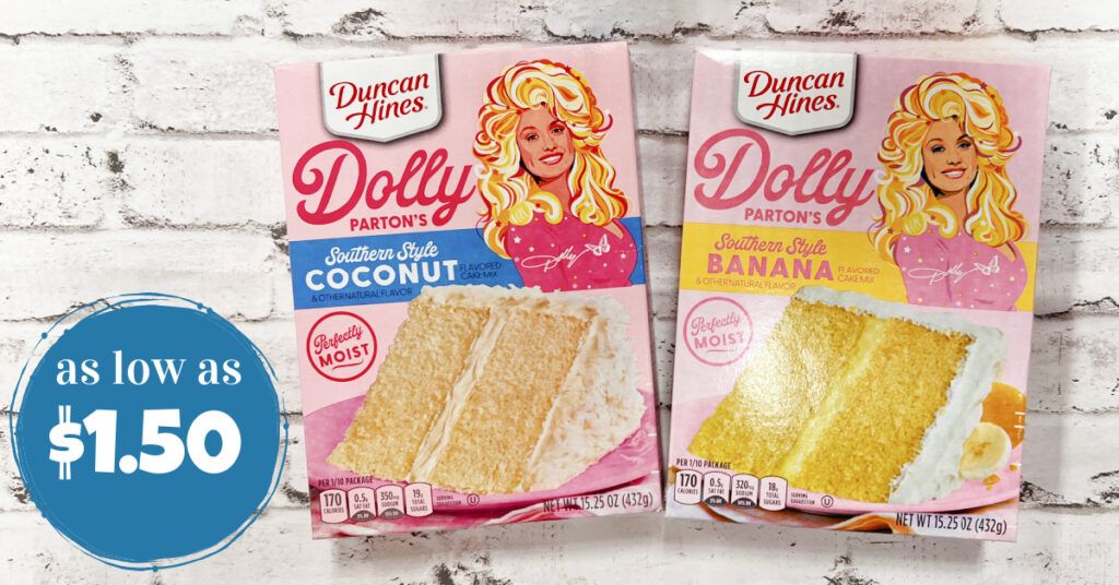 Dolly Parton's Cake Mixes as low as 1.50! Kroger Krazy