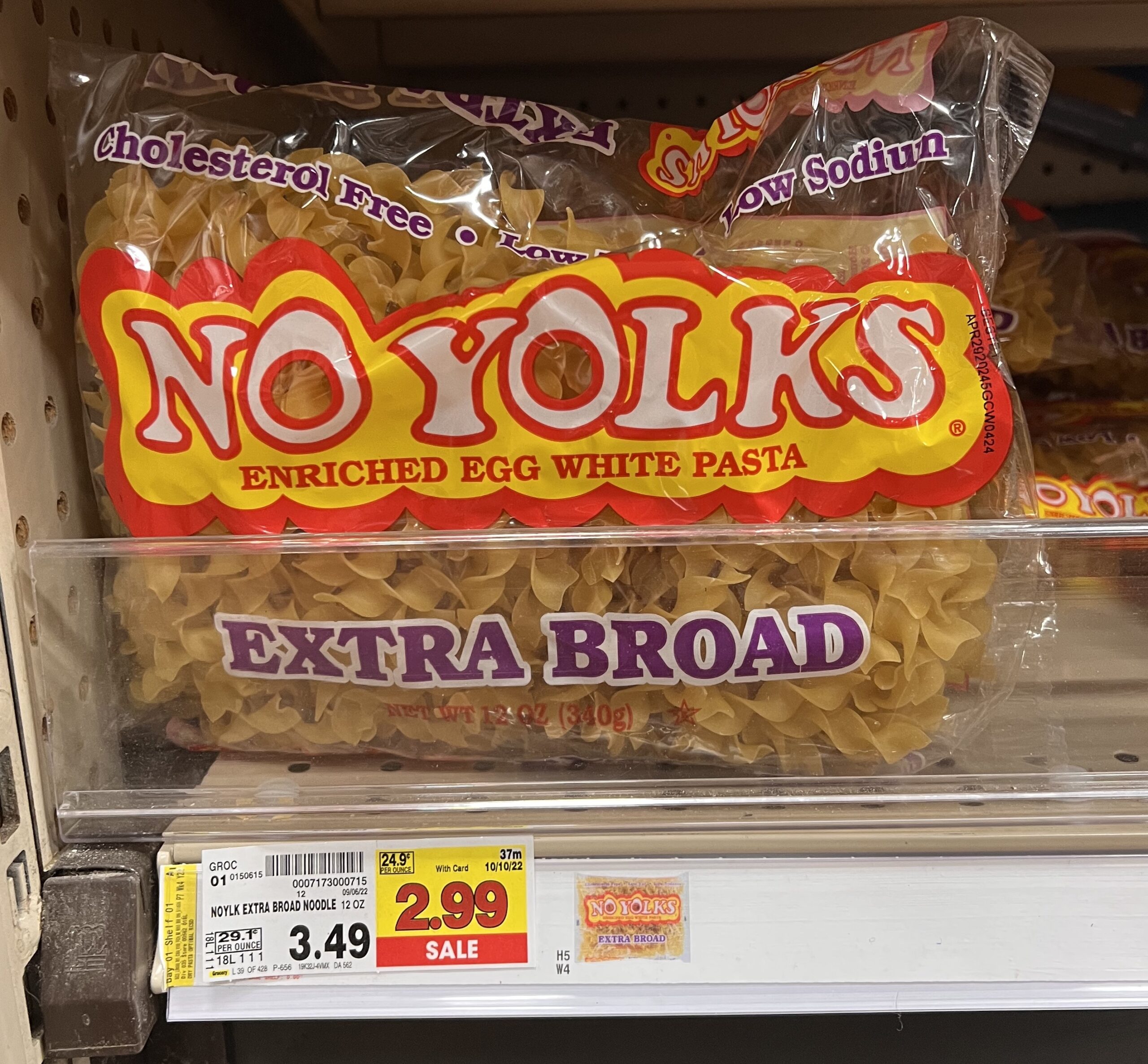 No Yolk Pasta Kroger Shelf Image_3