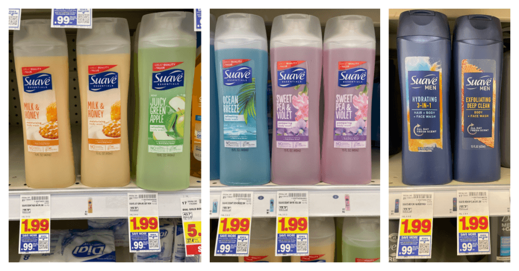 Suave Bodywash Kroger Shelf Image