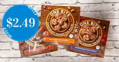 one bite mini pizza bagels kroger krazy
