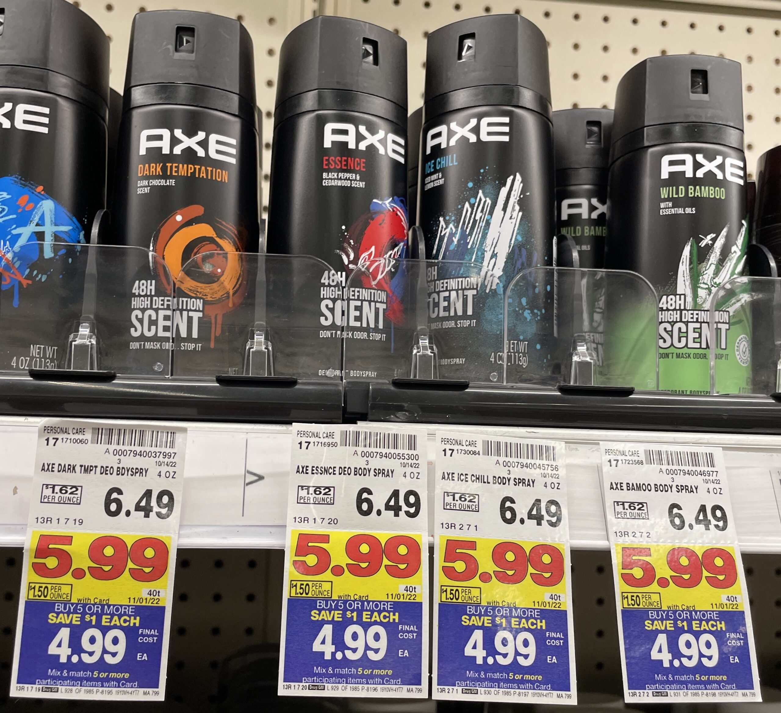Axe Body Spray kroger shelf image_2