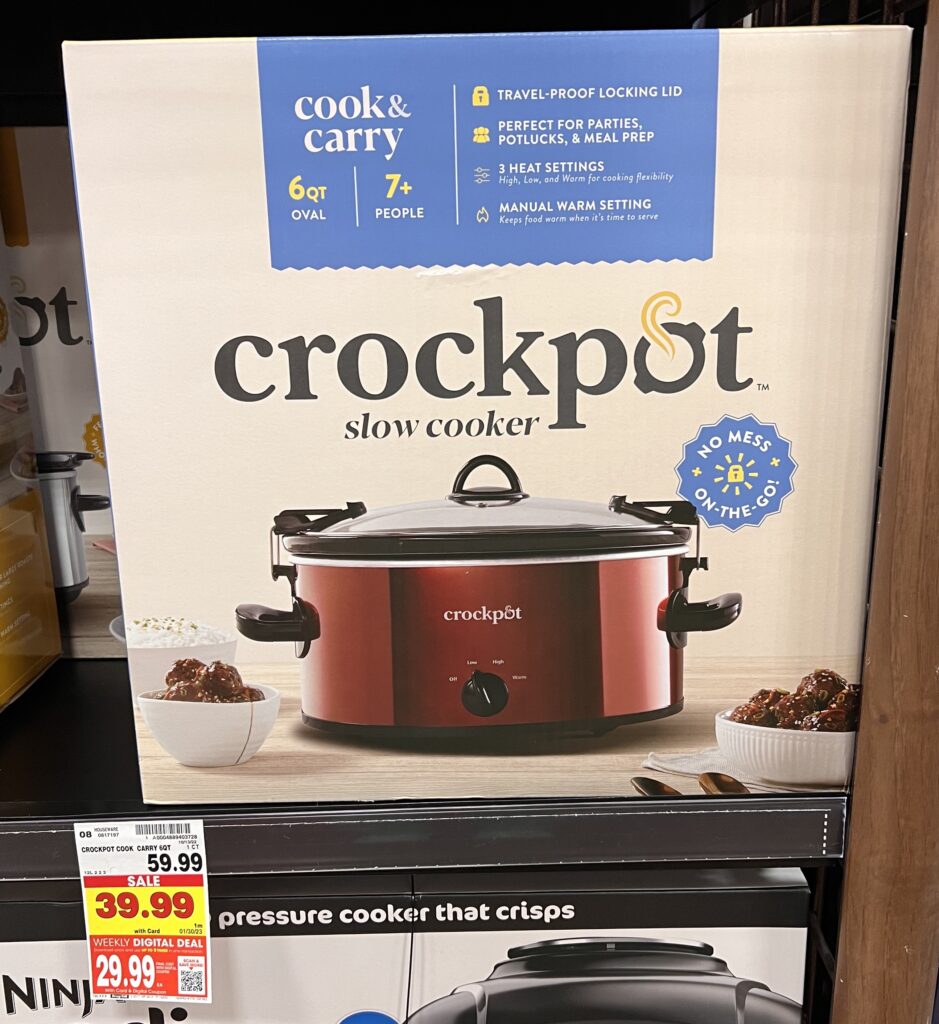 Crockpot cook and carry kroger shelf image