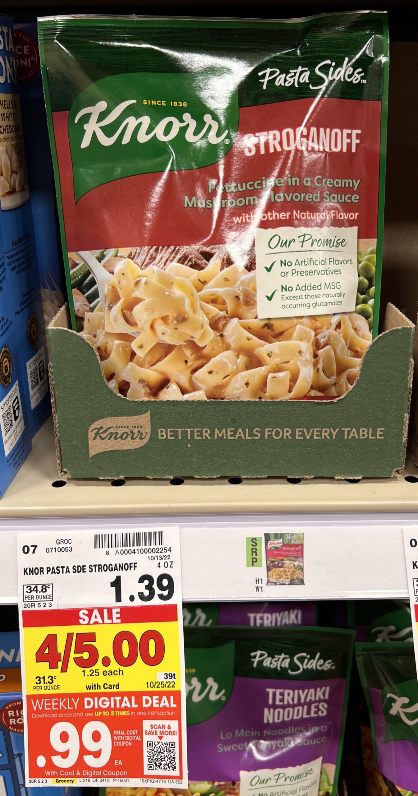 Knorr Pasta Side Kroger Shelf Image_5