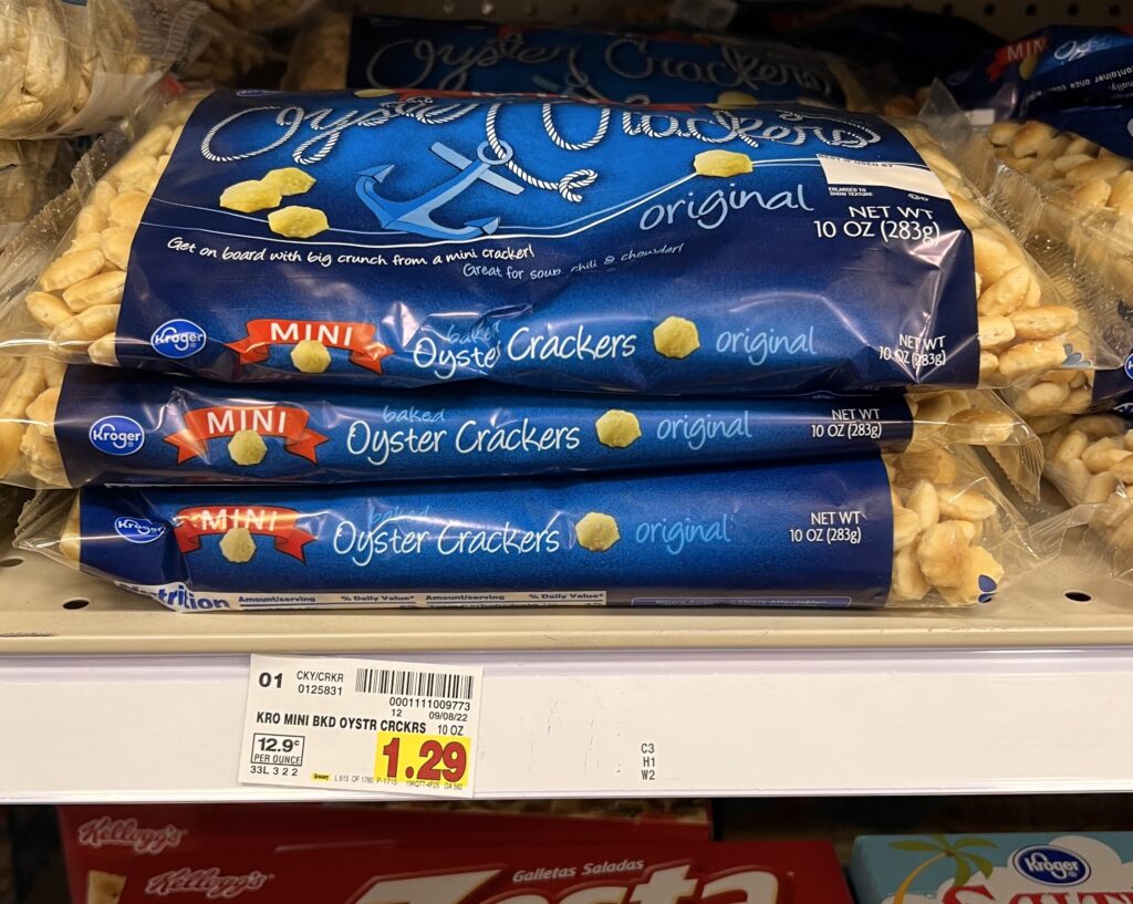 Mini Oyster Crackers Kroger Shelf Image