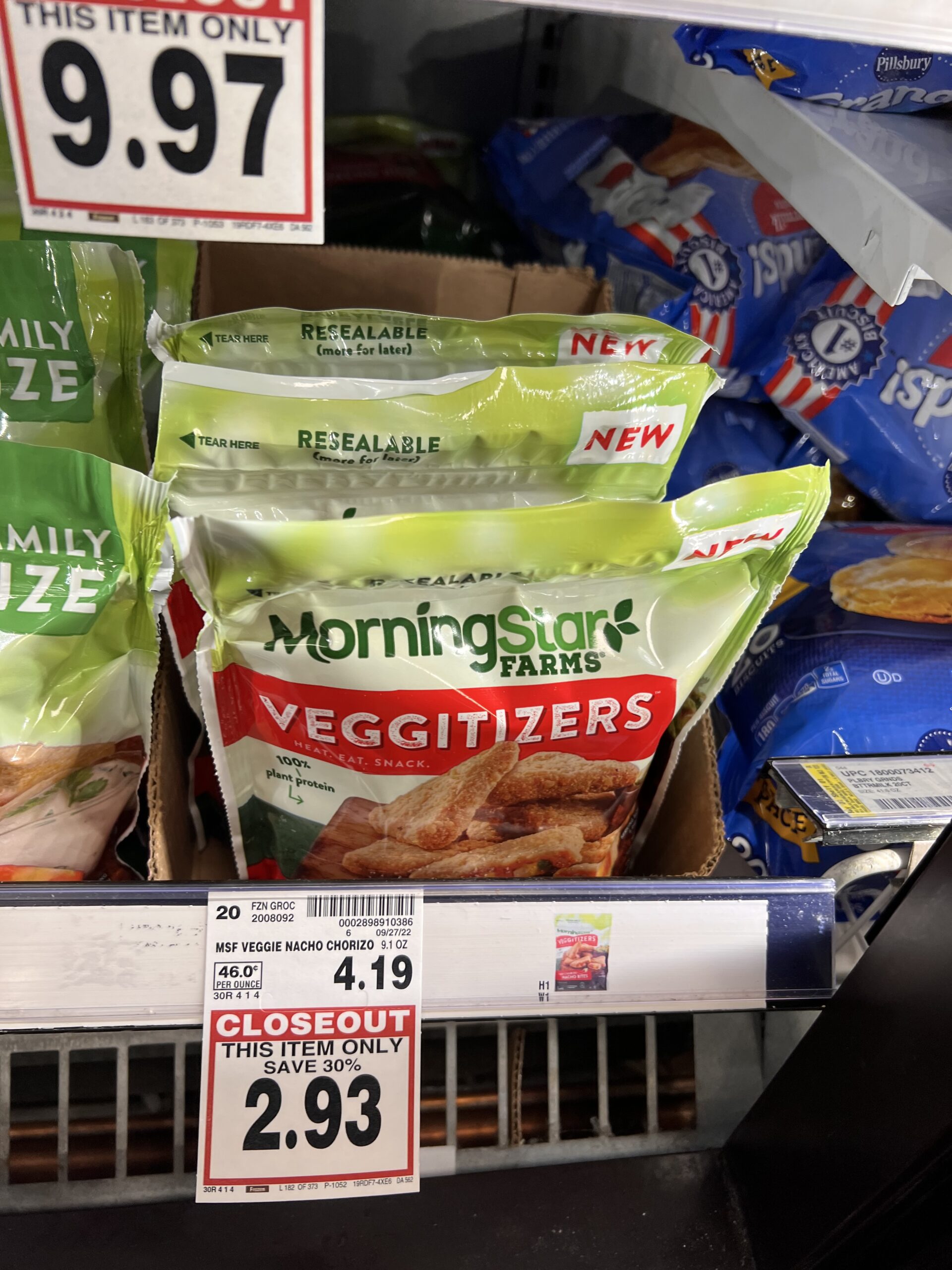 Morningstar Farms Veggitizers Kroger Shelf 3