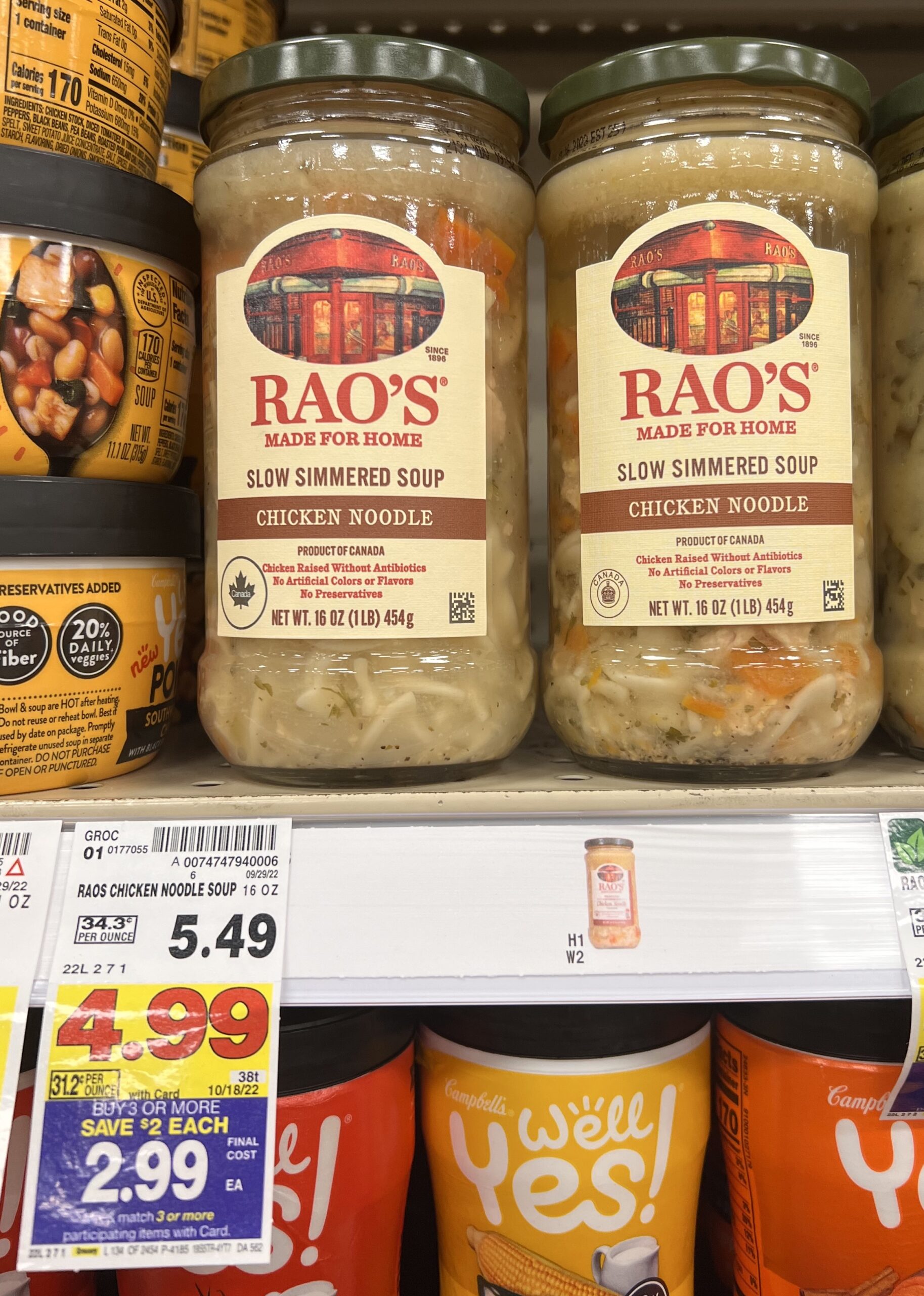 Rao's Soups Kroger Shelf Image_1