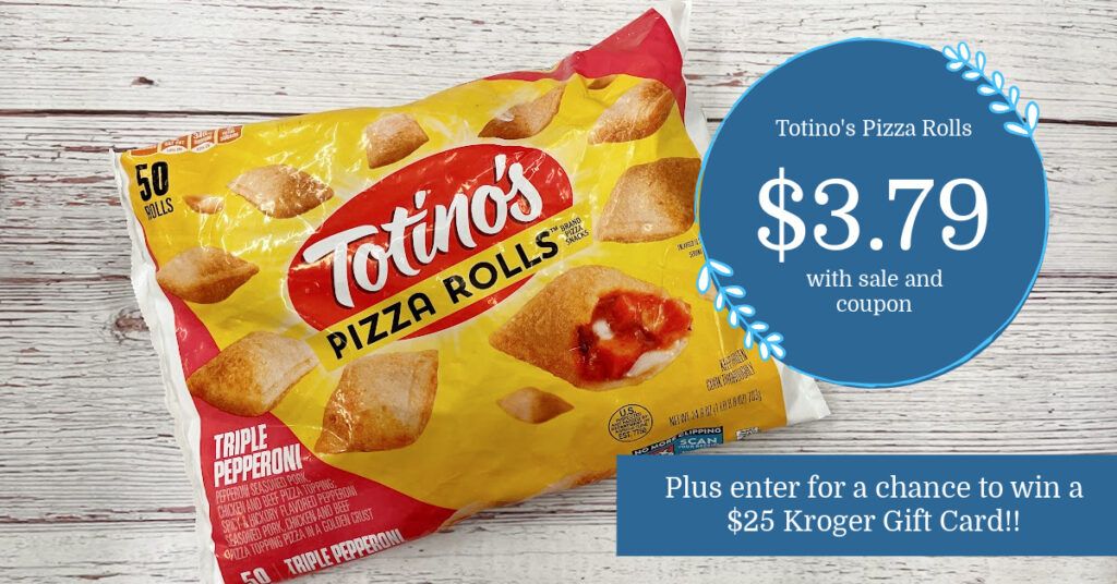 Totino's Pizza Rolls are $3.79 with Coupon at Kroger! - Kroger Krazy