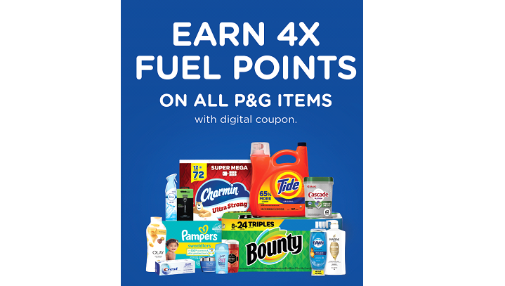 fuel points p&G brand items kroger