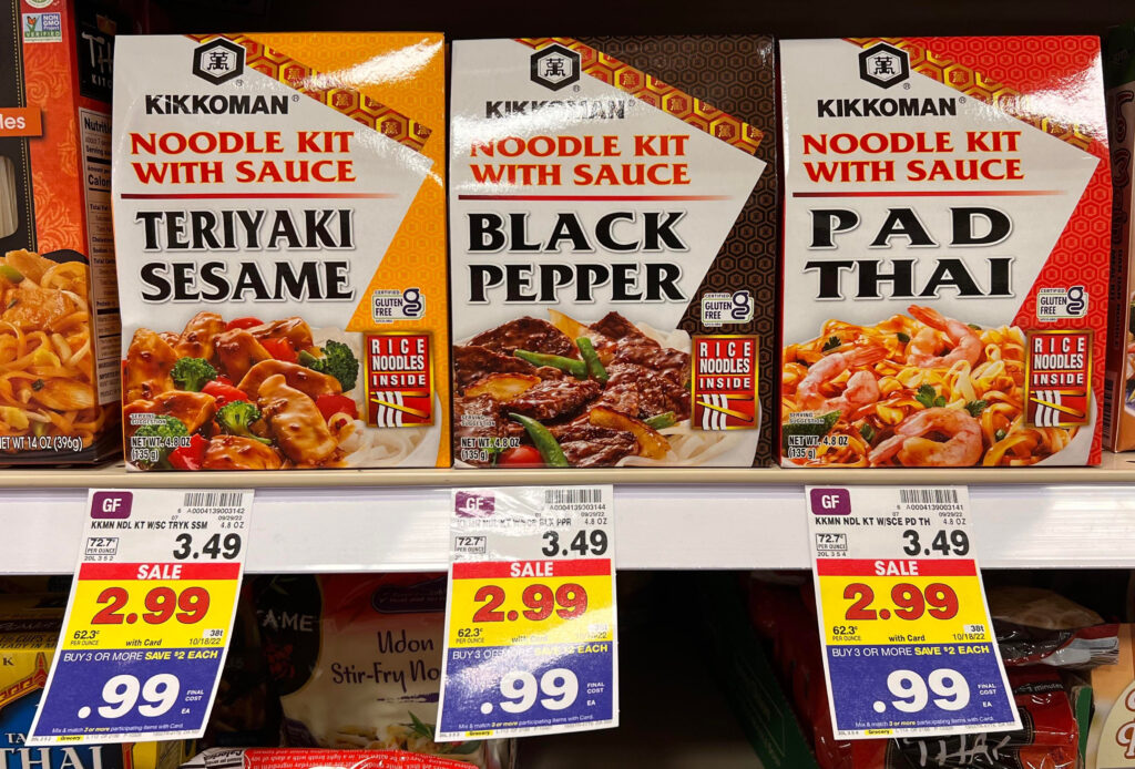 kikkoman noodle kits with sauce kroger shelf image