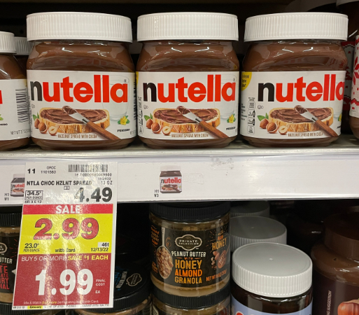 Nutella Kroger Shelf image