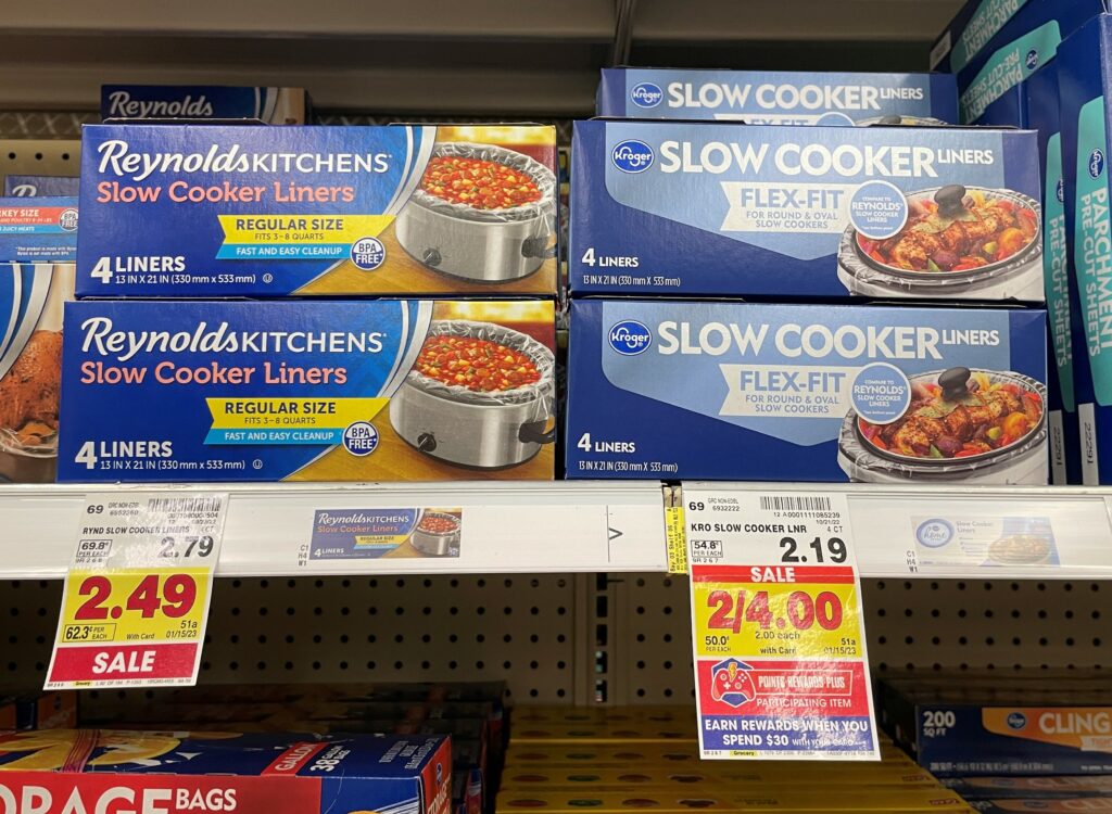 Slow Cooker Liners kroger shelf image