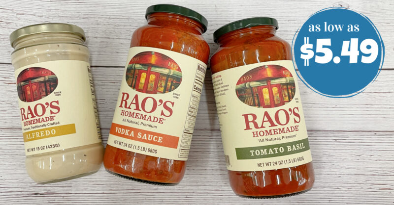 Rao's Homemade Pasta Sauce kroger krazy