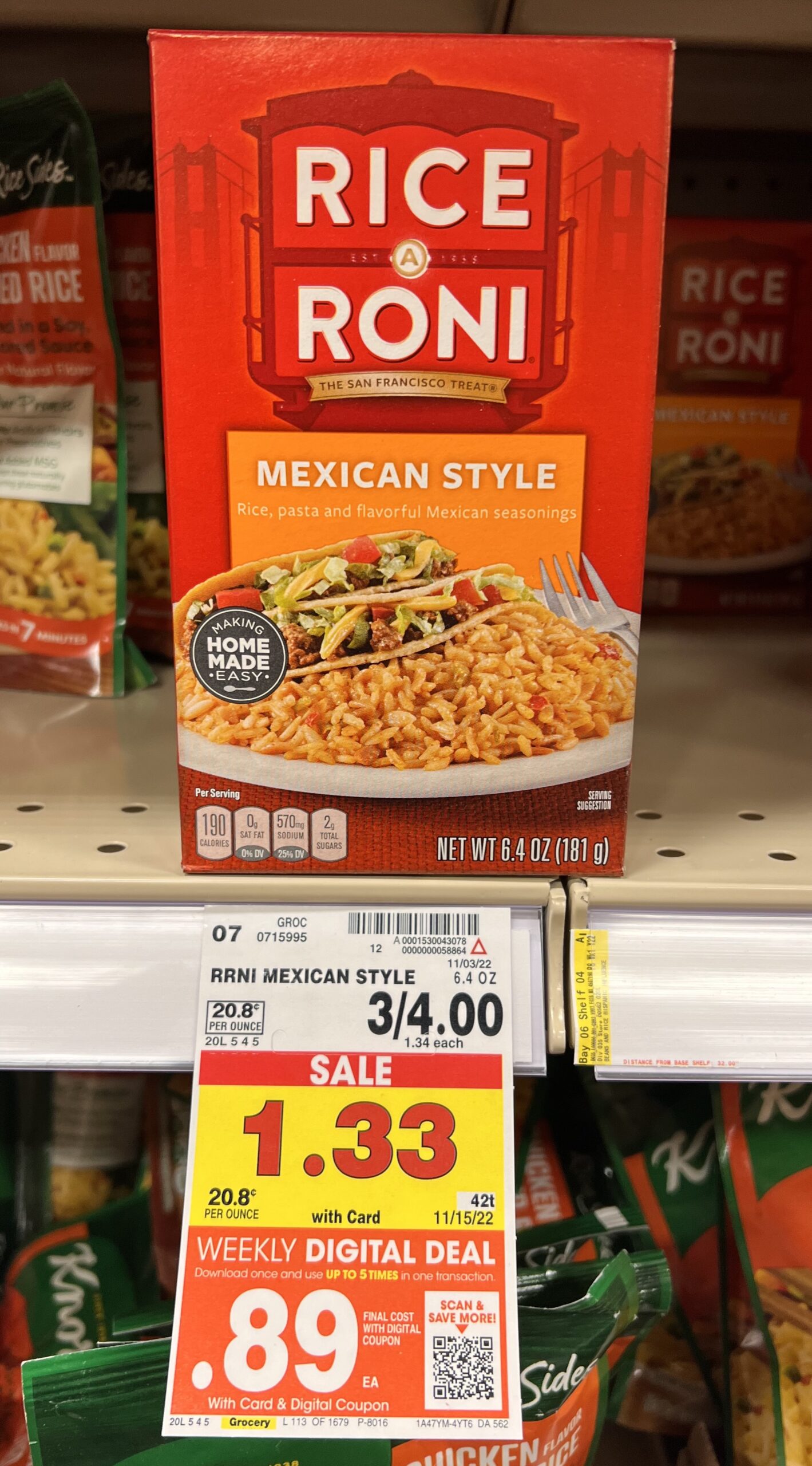 Rice A Roni Kroger Shelf Image_3