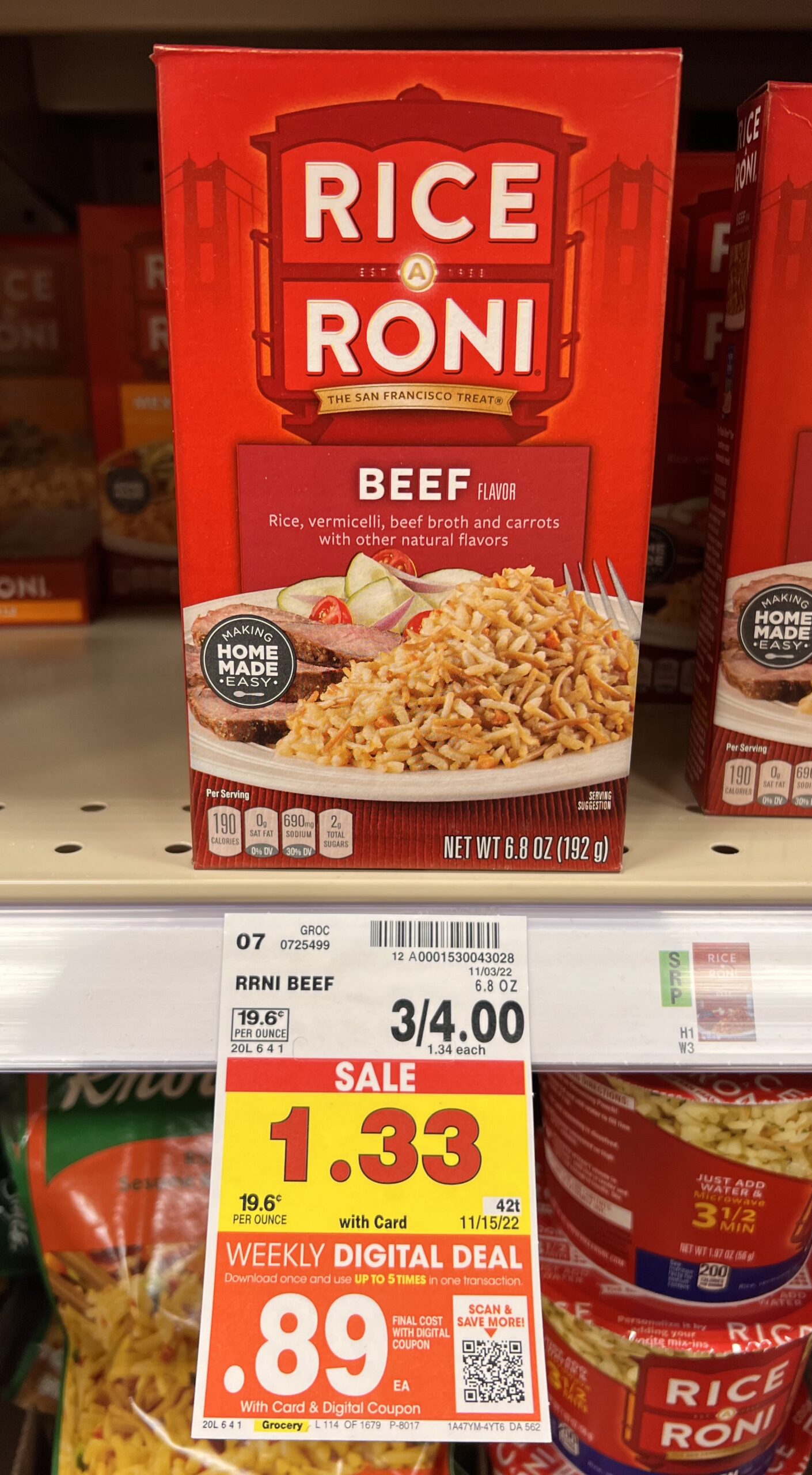 Rice A Roni Kroger Shelf Image_4