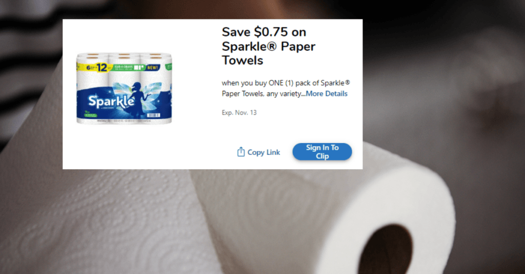 Sparkle Paper Towels Kroger