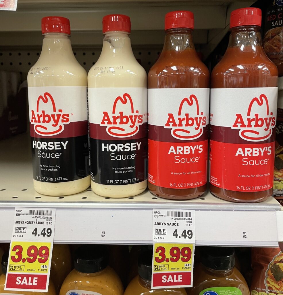 arby's sauce kroger shelf image