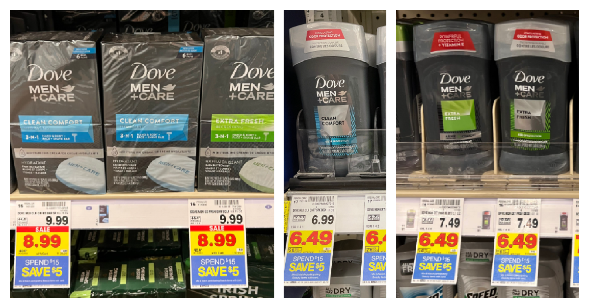 Dove Men + Care Skin Defense Bar Soap, 6 ct / 3.75 oz - Kroger