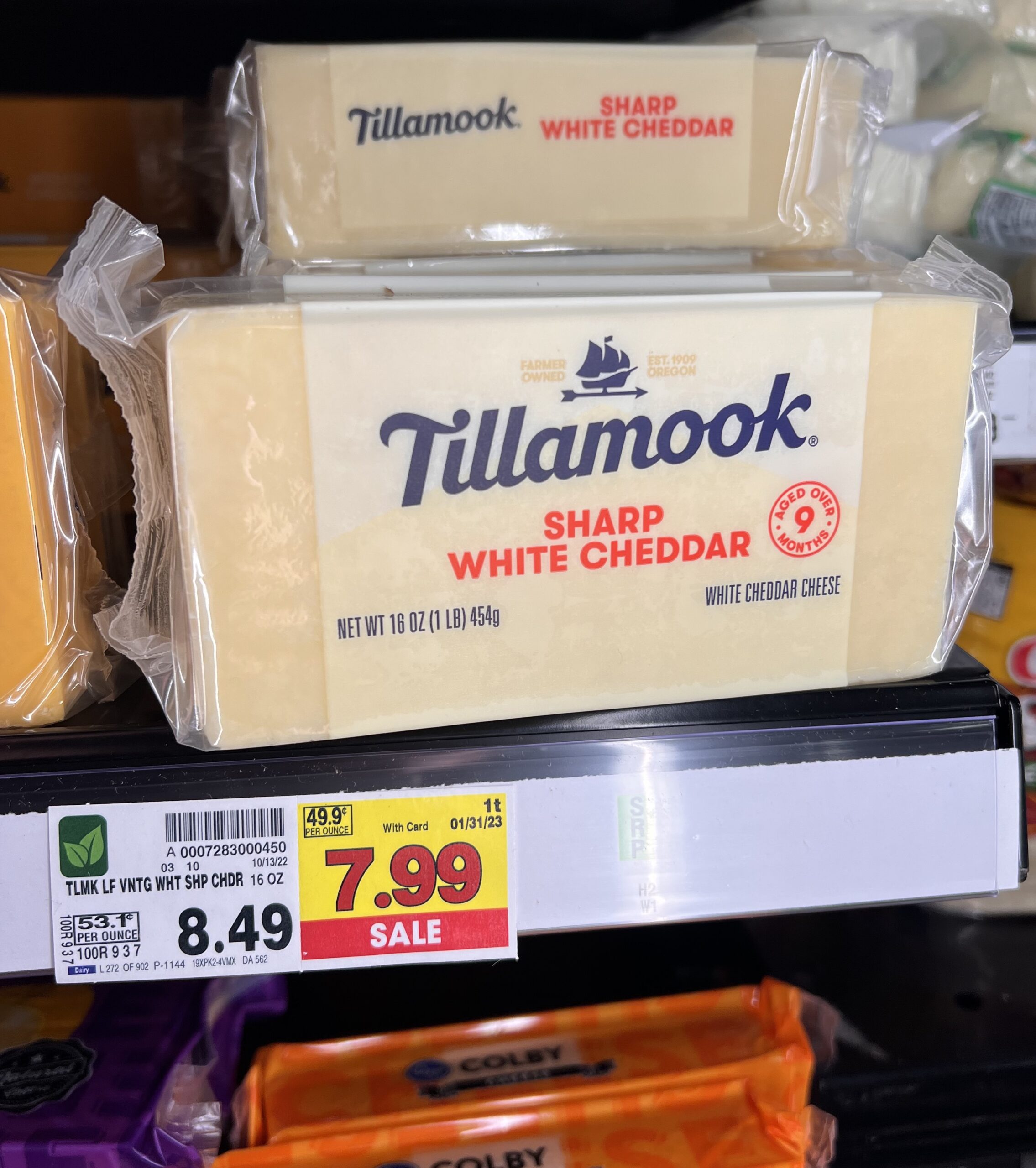 tillamook cheese block kroger shelf image_1