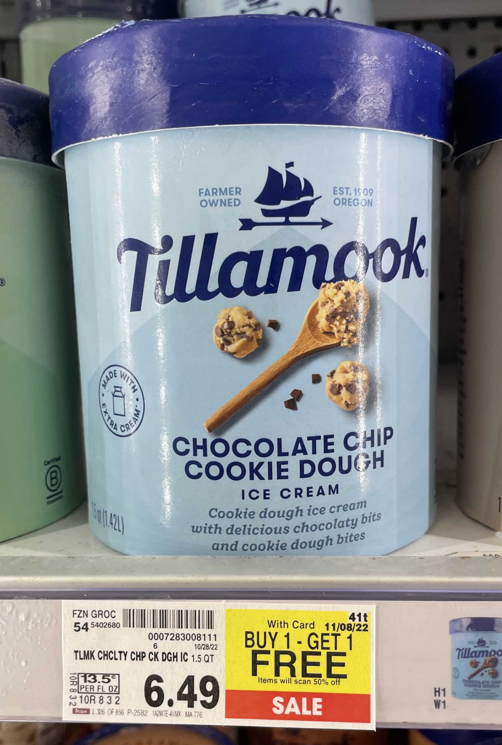tillamook ice cream kroger shelf image_4