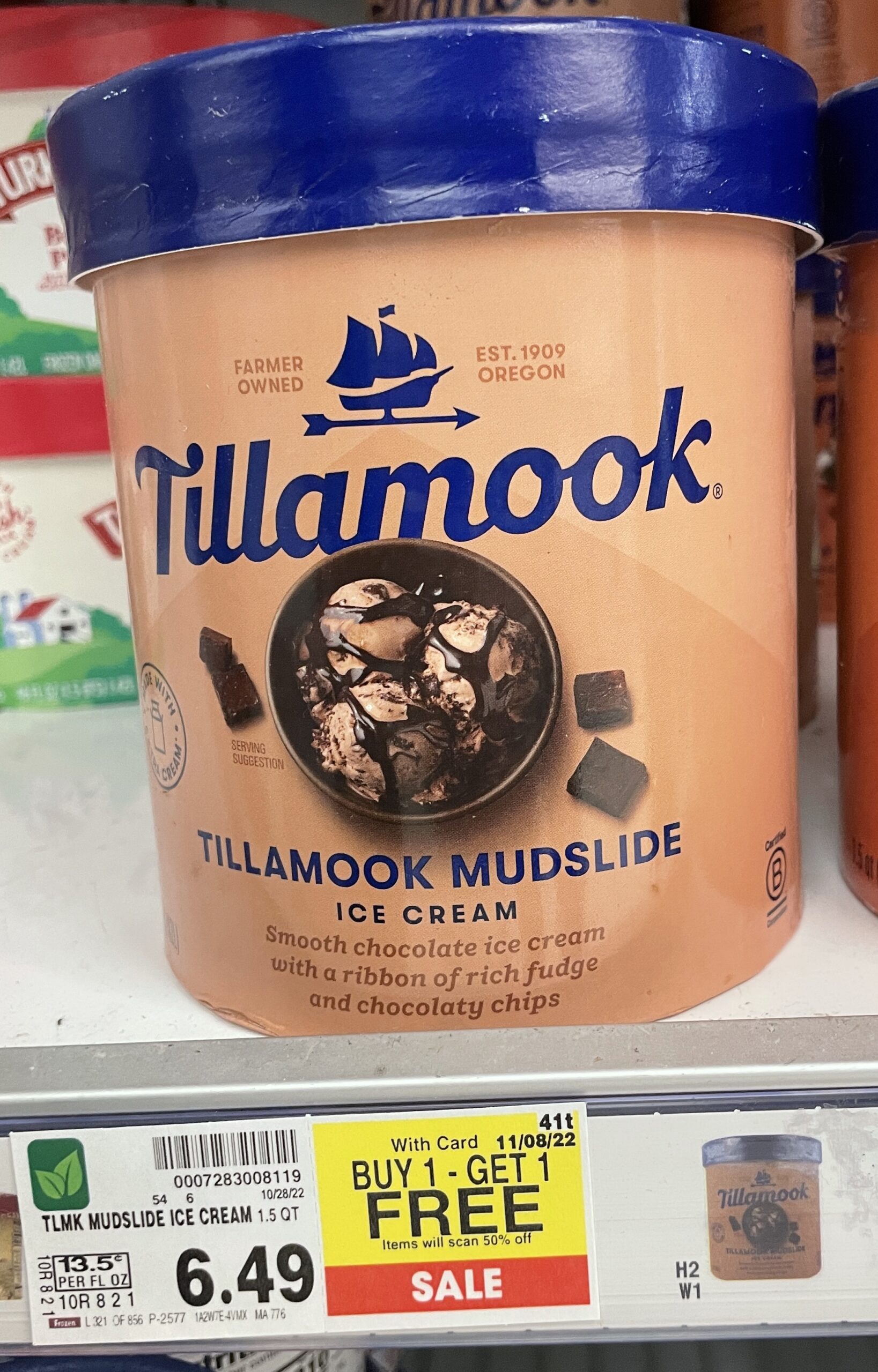 tillamook ice cream kroger shelf image_9