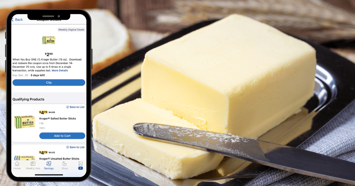 Kroger Butter is $2.99! - Kroger Krazy