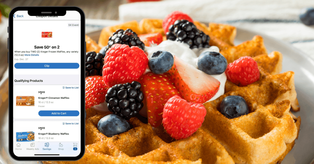Kroger Frozen Waffles coupon