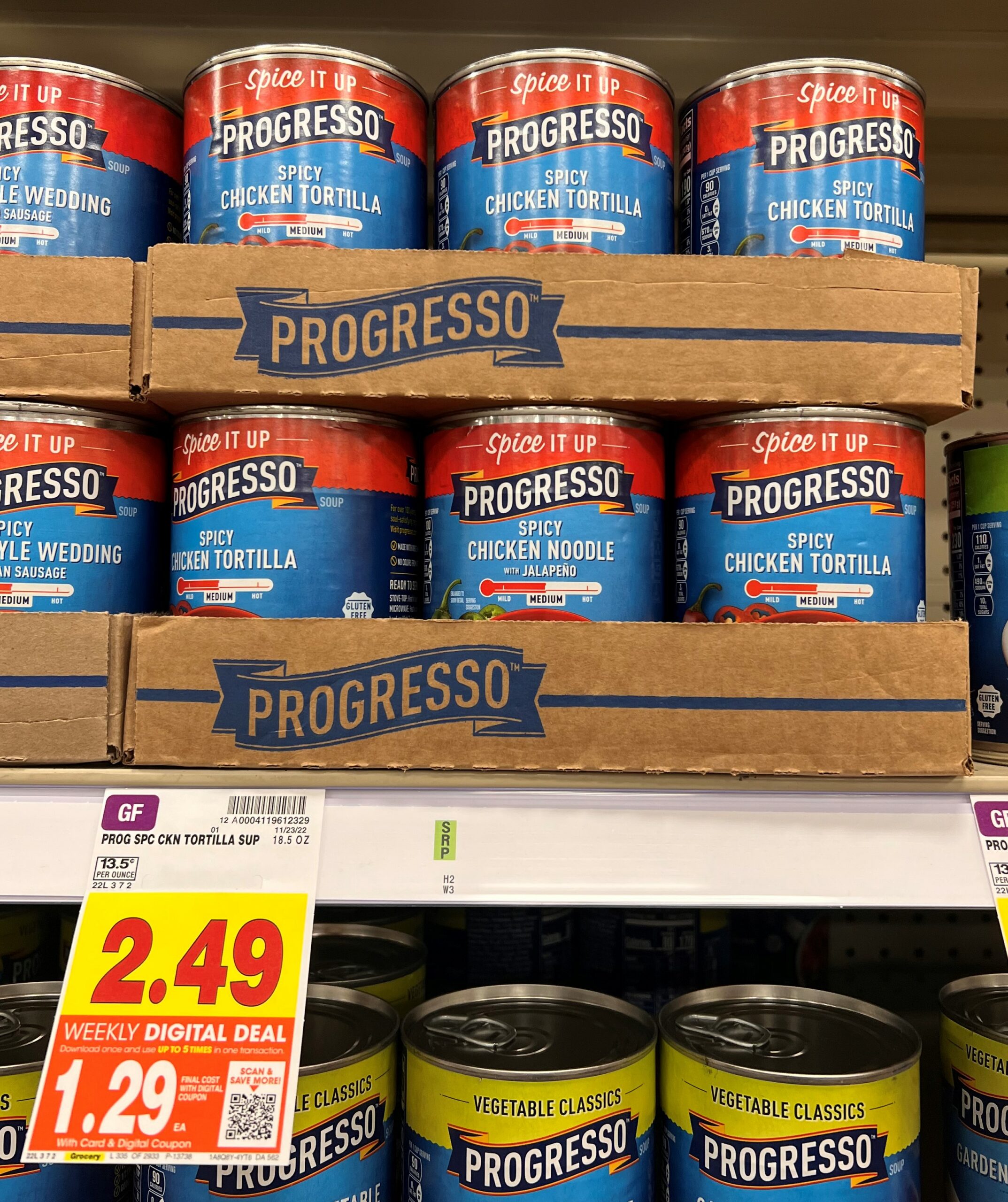 Progresso Soup Kroger shelf image16
